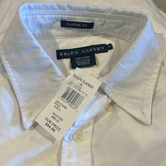 Set of 2 Ralph Lauren Boys Size 6 Button Ups NWT - Picture 4 of 4